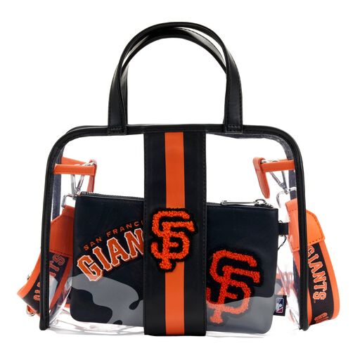 MLB SF Giants Clear Tote Crossbody Stadium Bag with Pouch - US 8586