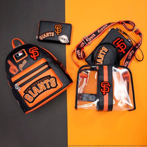 MLB SF Giants Clear Tote Crossbody Stadium Bag with Pouch - US 8586