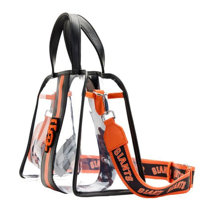 MLB SF Giants Clear Tote Crossbody Stadium Bag with Pouch - US 8586