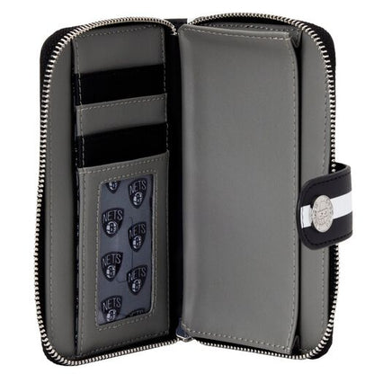 NBA Brooklyn Nets Logo Zip Around Wallet - US 0698