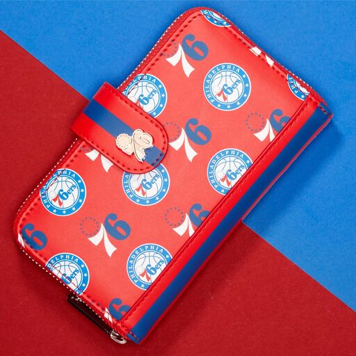 NBA Philadelphia 76ers Logo Zip Around Wallet - US 0533