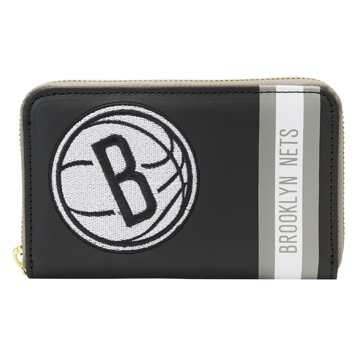NBA Brooklyn Nets Patch Icons Zip Around Wallet - US 4770
