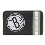 NBA Brooklyn Nets Patch Icons Zip Around Wallet - US 4770