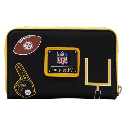 NFL Pittsburgh Steelers Patches Zip Around Wallet - US 1786
