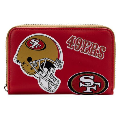 NFL San Francisco 49ers Patches Zip Around Wallet - US 3290