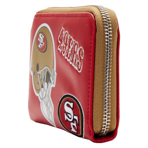 NFL San Francisco 49ers Patches Zip Around Wallet - US 3290