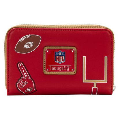 NFL San Francisco 49ers Patches Zip Around Wallet - US 3290