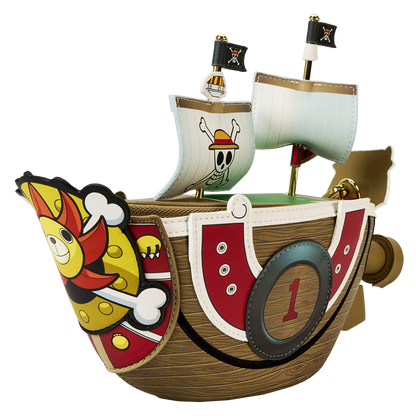 One Piece Thousand Sunny Ship Figural Crossbody Bag - US 5657