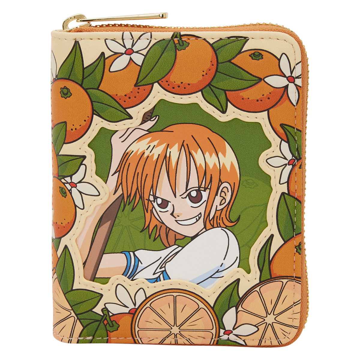 One Piece Exclusive Nami & Tangerines Zip Around Wallet - US 7637