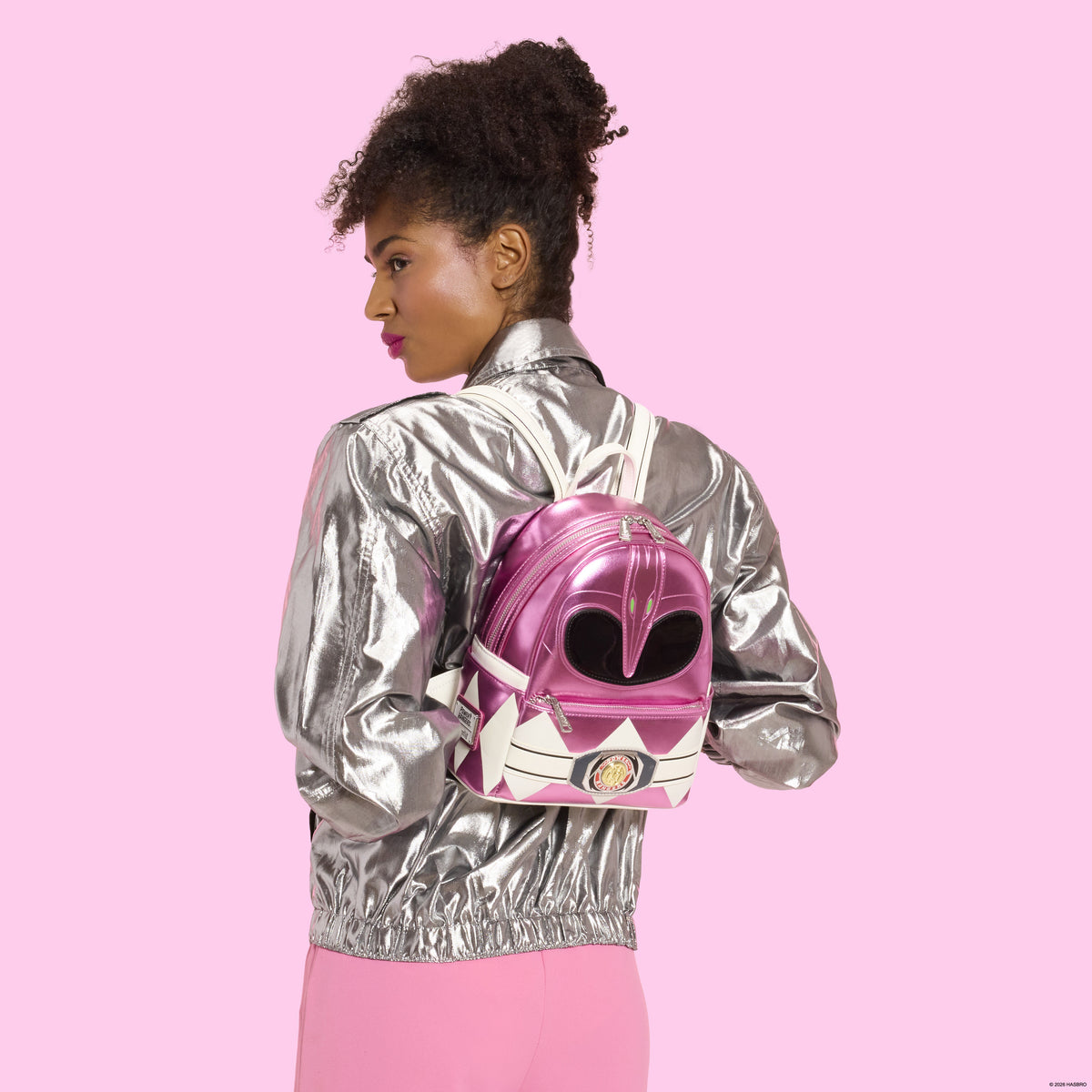 Power Rangers Pink Ranger Cosplay Mini Backpack - US 8464