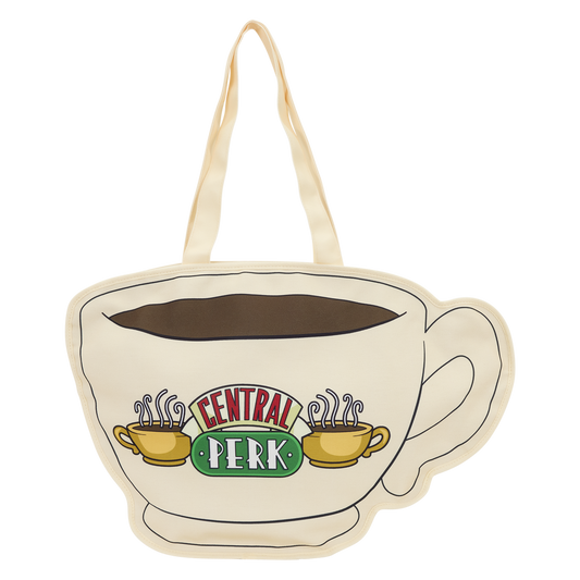 Friends Central Perk Coffee Cup Oversized Canvas Tote Bag - US 4166
