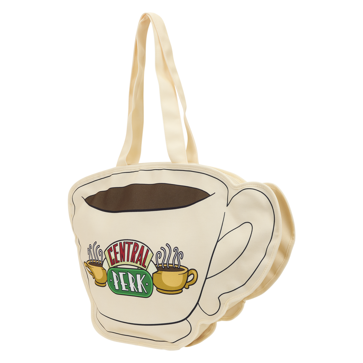 Friends Central Perk Coffee Cup Oversized Canvas Tote Bag - US 4166