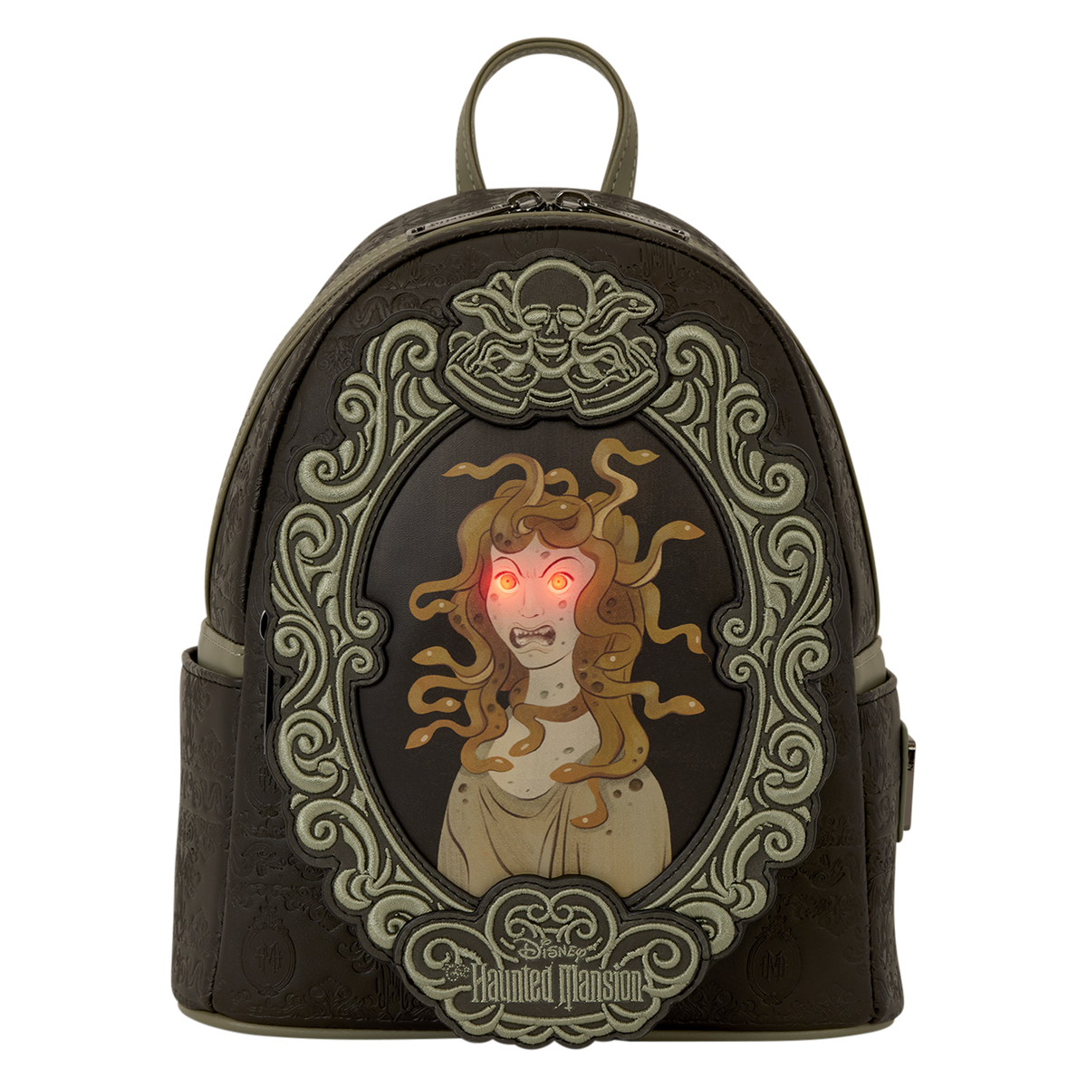 The Haunted Mansion Exclusive Medusa Portrait Light-Up Glow Mini Backpack - US 7588