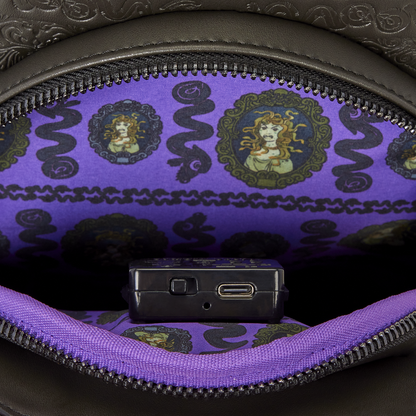 The Haunted Mansion Exclusive Medusa Portrait Light-Up Glow Mini Backpack - US 7588