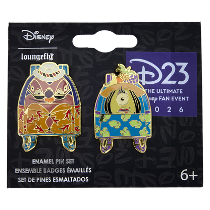 D23 Exclusive Lilo & Stitch Jumba and Pleakley 2-Pack Pin Set - US 8897