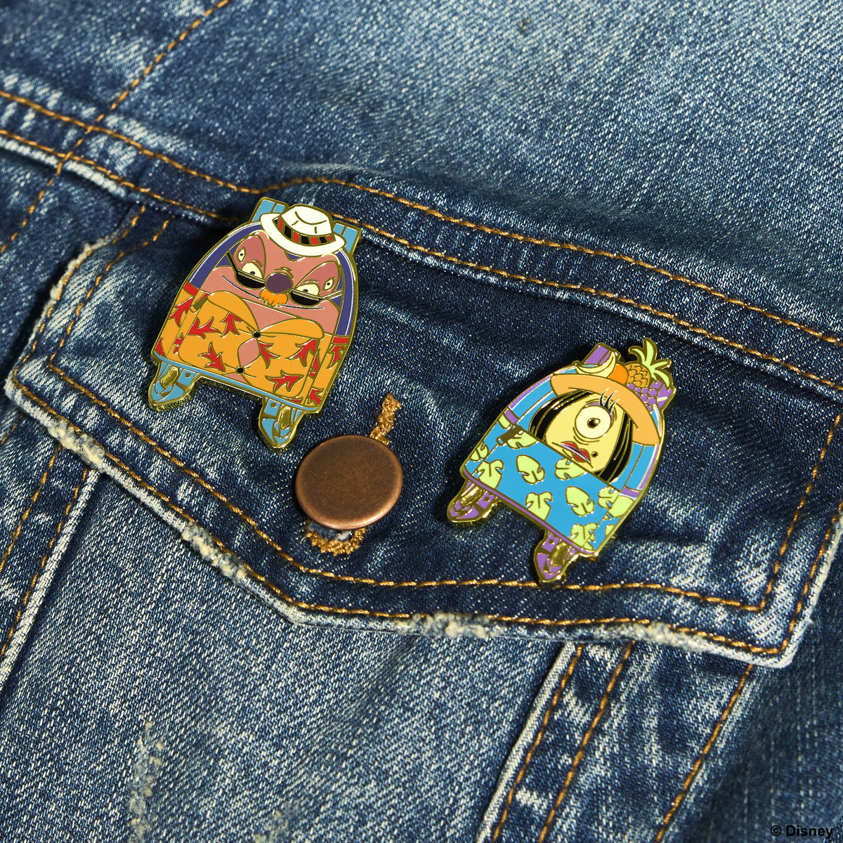 D23 Exclusive Lilo & Stitch Jumba and Pleakley 2-Pack Pin Set - US 8897