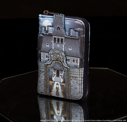 Wednesday Nevermore Academy Castle Zip Around Wallet - US 1290