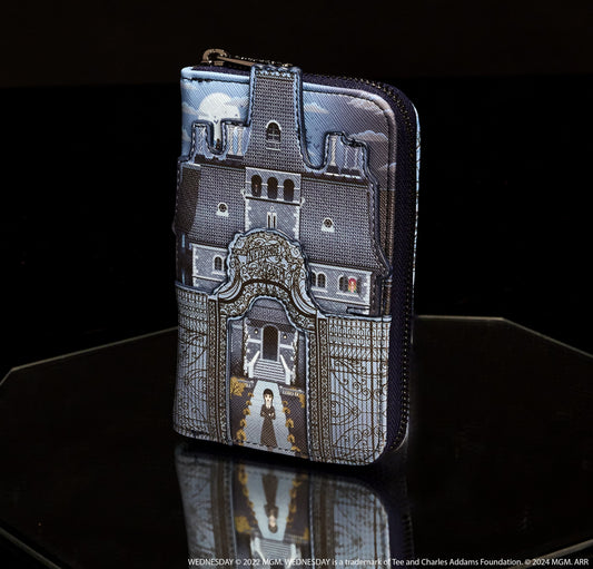 Wednesday Nevermore Academy Castle Zip Around Wallet - US 1290