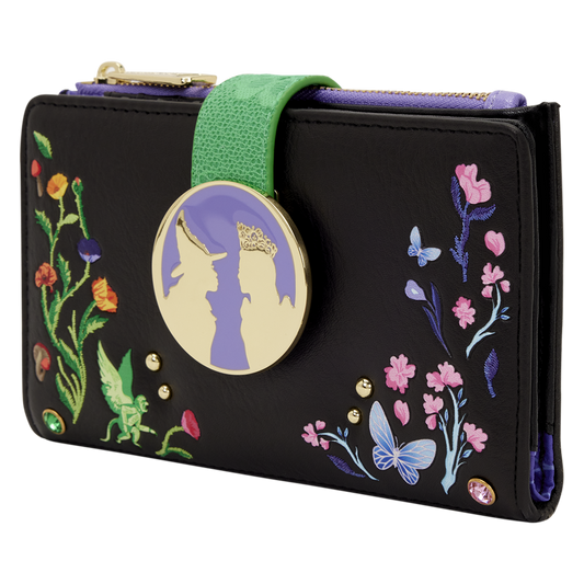 Wicked Glinda & Elphaba Floral & Lace Flap Wallet - US 6408