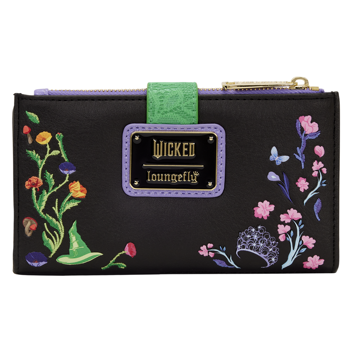Wicked Glinda & Elphaba Floral & Lace Flap Wallet - US 6408