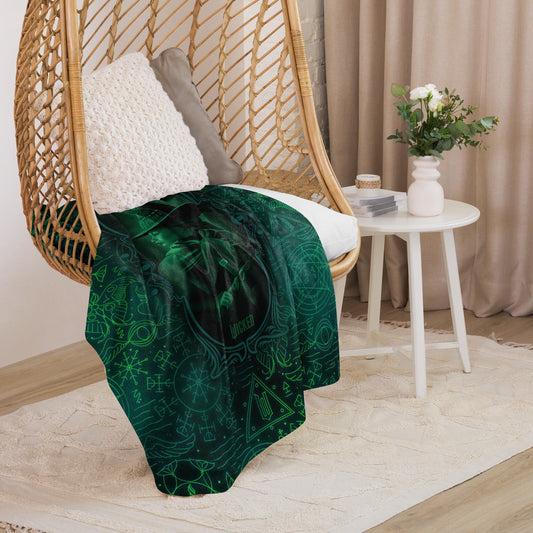 Wicked Elphaba Grimmerie Sherpa Blanket - US 0534