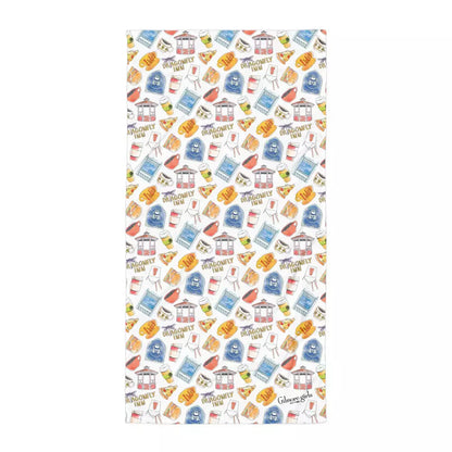 Gilmore Girls Stars Hollow Icons Pattern Towel - US 0809